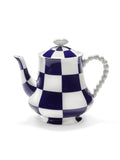 Theepot Fête des Bêtes blauw wit Wouters & Hendrix