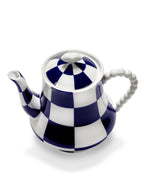 Theepot Fête des Bêtes blauw wit Wouters & Hendrix
