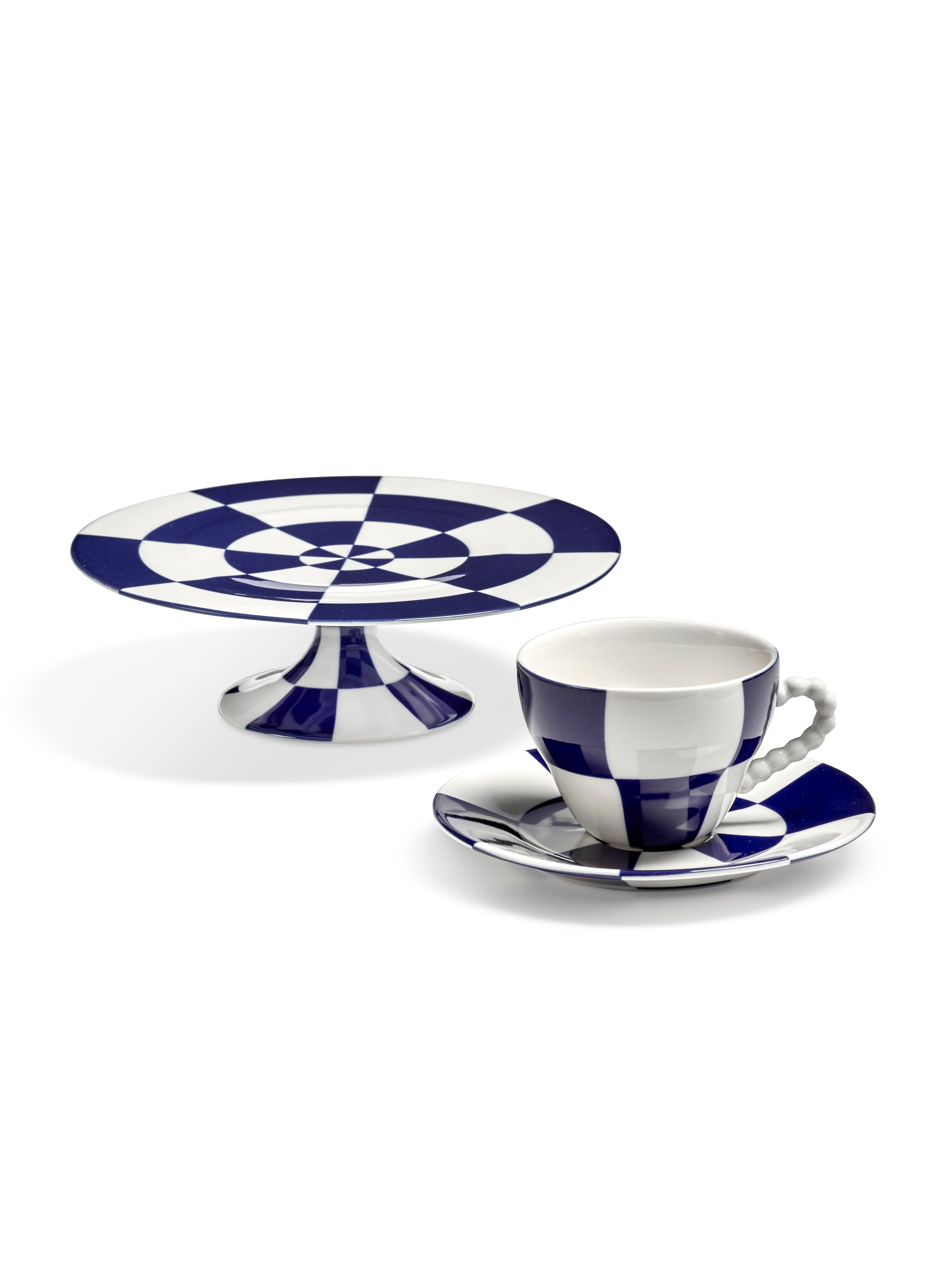 Taartschotel Fête des Bêtes blauw wit Wouters & Hendrix
