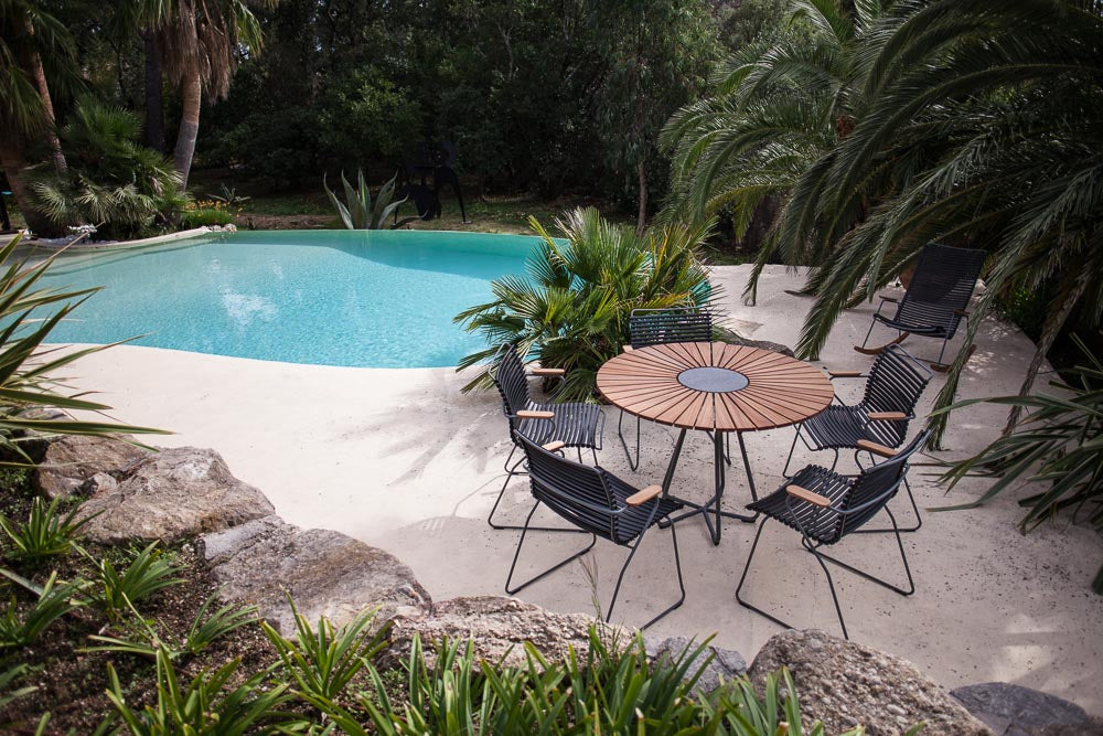Circle bamboe tuintafel 110cm