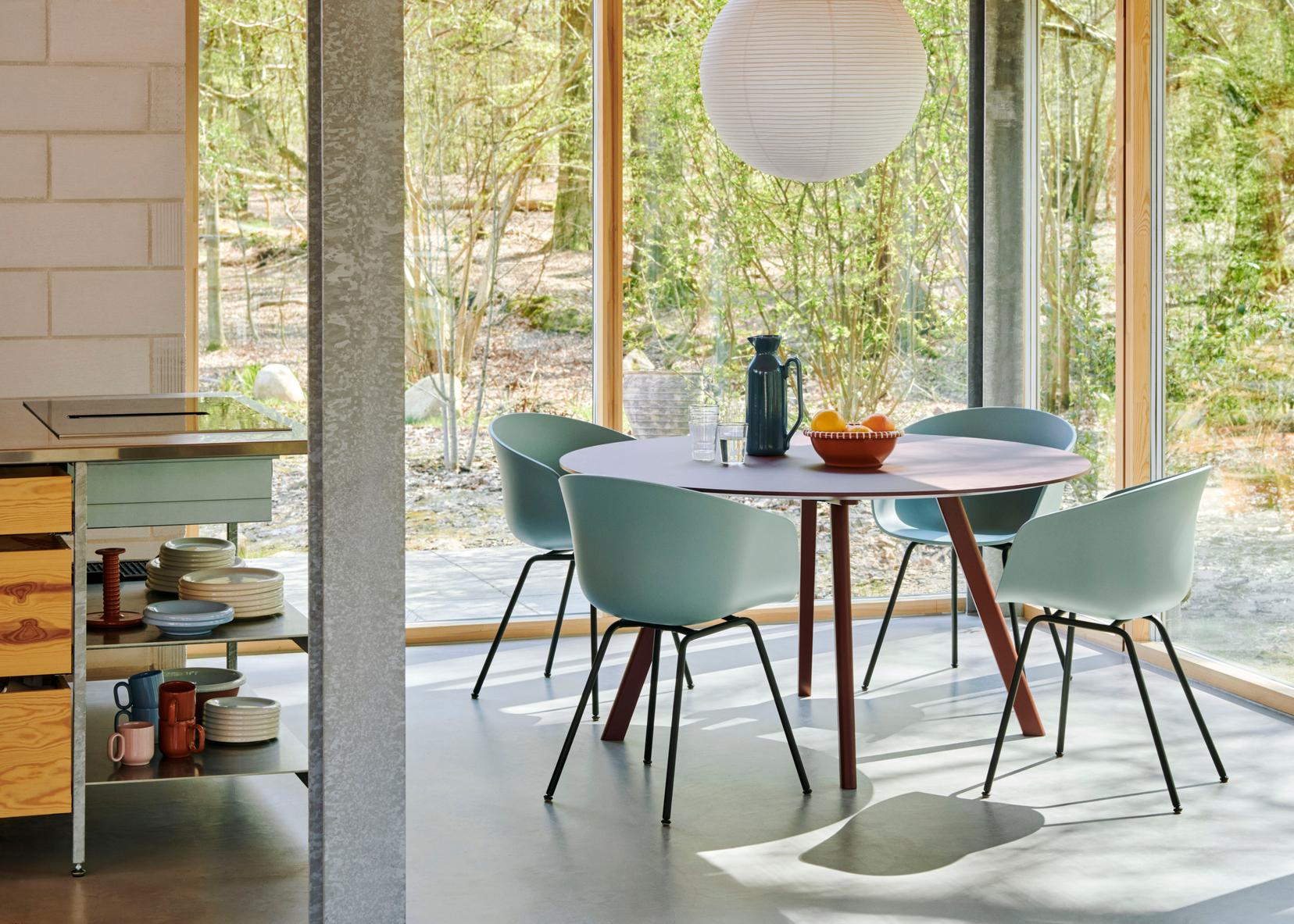 CPH25 tafel eik rond