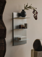 Lager wandplank triple small aluminium