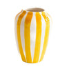 Funky Flower vaas extra large strepen geel