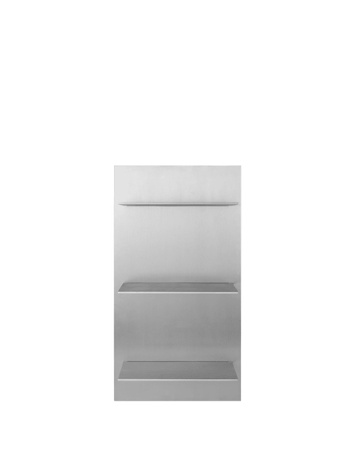 Lager wandplank triple small aluminium