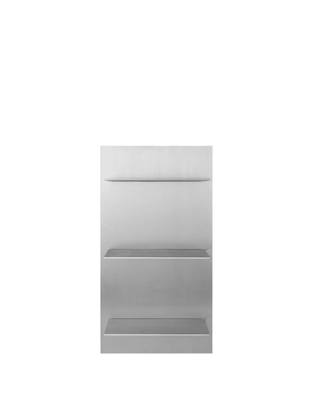 Lager wandplank triple small aluminium