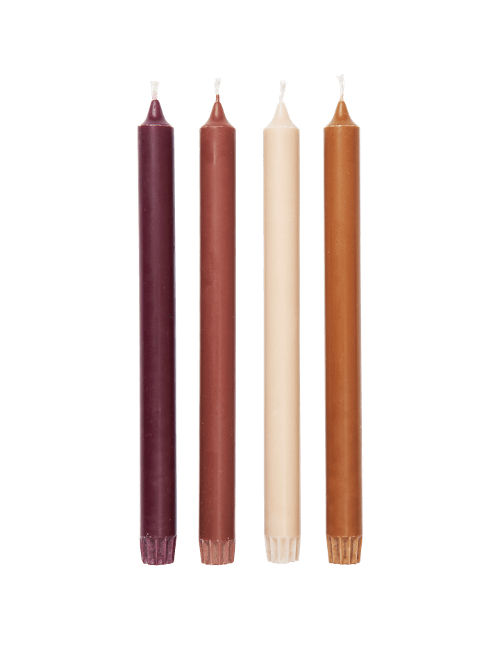 Pure kaarsen roseate set van 4