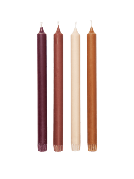 Pure kaarsen roseate set van 4