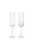 Ripple champagne glazen set van 2