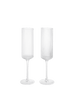 Ripple champagne flutes glazen set van 2