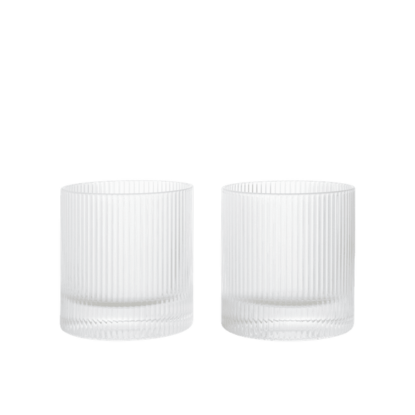 Ripple tumbler glazen set van 2