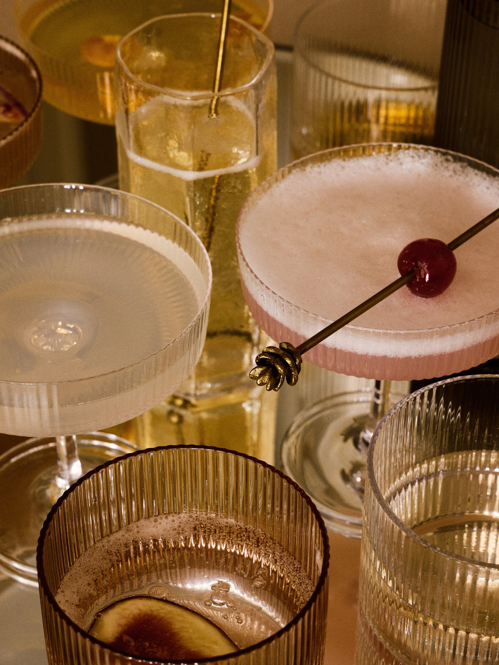Ripple highball glazen set van 2
