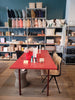 Toonzaalmodel Two-colour tafel rood 200cm
