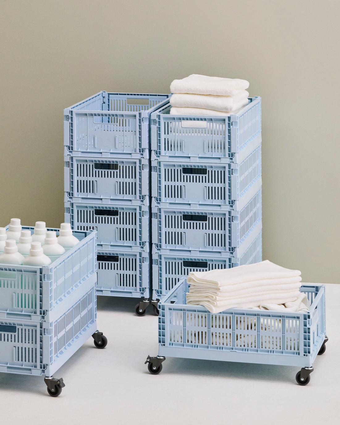 HAY Colour Crate plooibox large soft blue