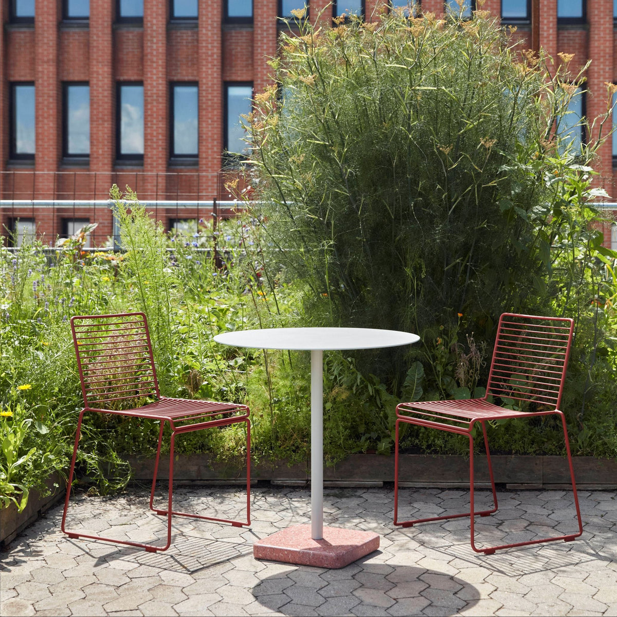 Toonzaalmodel tuinset Terrazzo rood