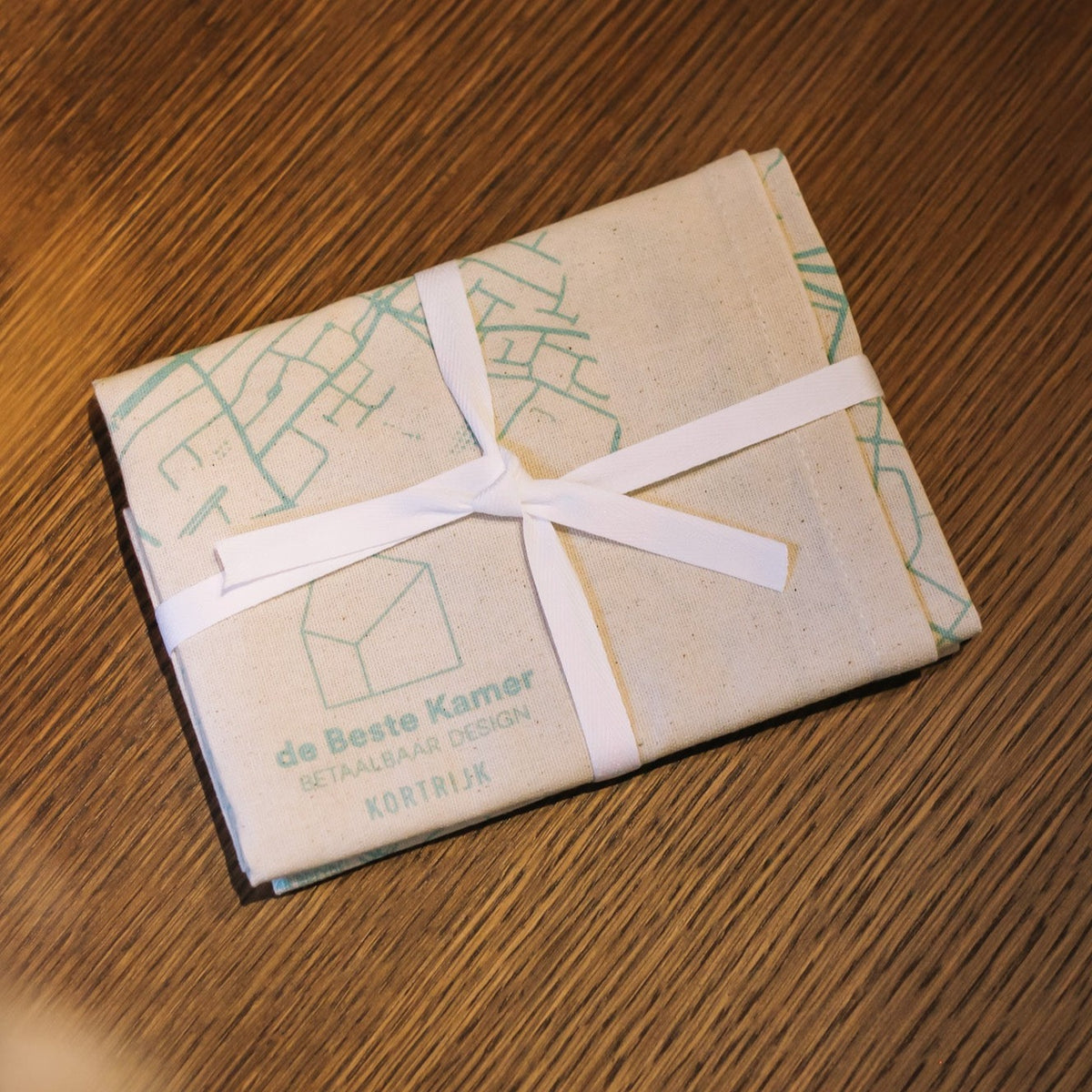 Theedoek de Beste Kamer x Kortrijk zeefdruk