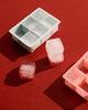 Ice cube ijsblokvorm 6st lichtblauw