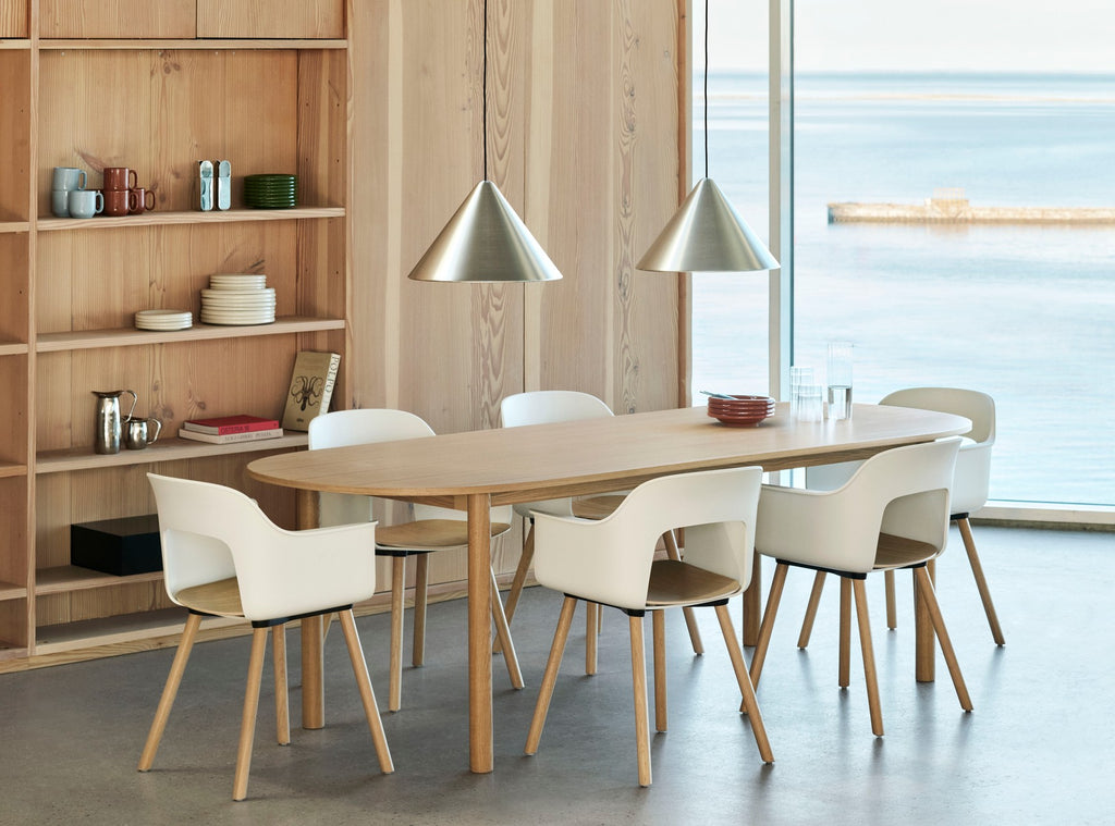 Annex tafel oblong eiken poten