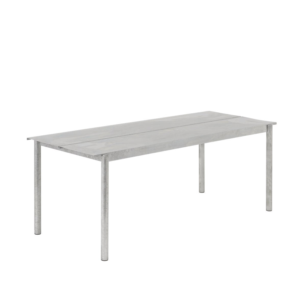 Linear Steel tafel 200cm warm galvanized
