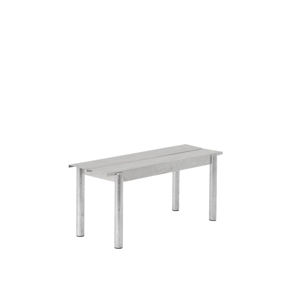 Linear Steel bank 110cm warm galvanized
