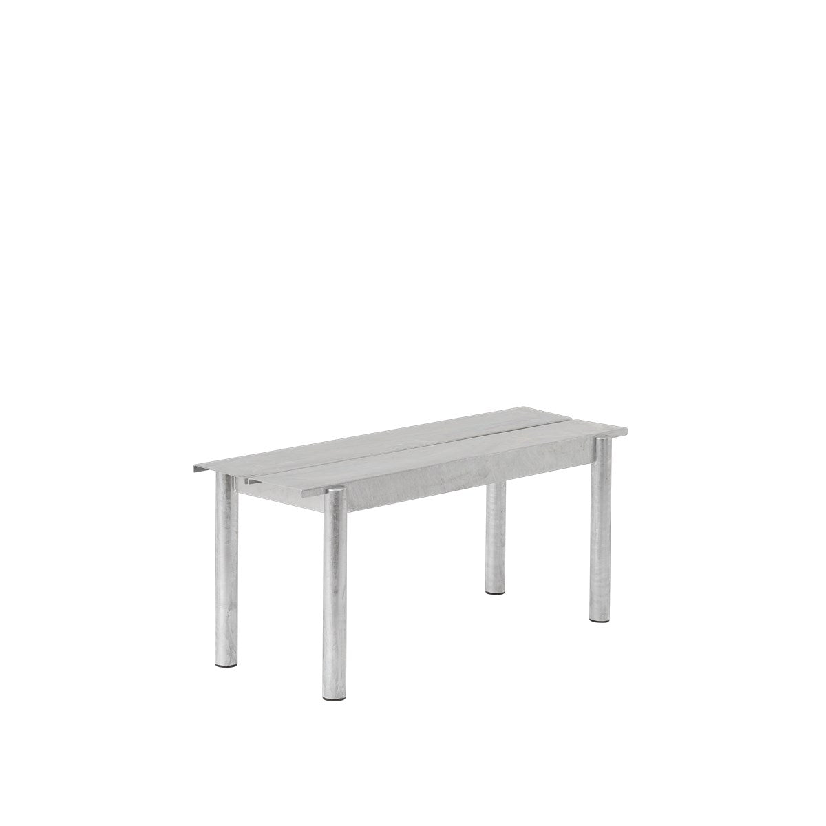 Linear Steel bank 110cm warm galvanized