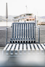 Palissade loungestoel hot galvanised - laag