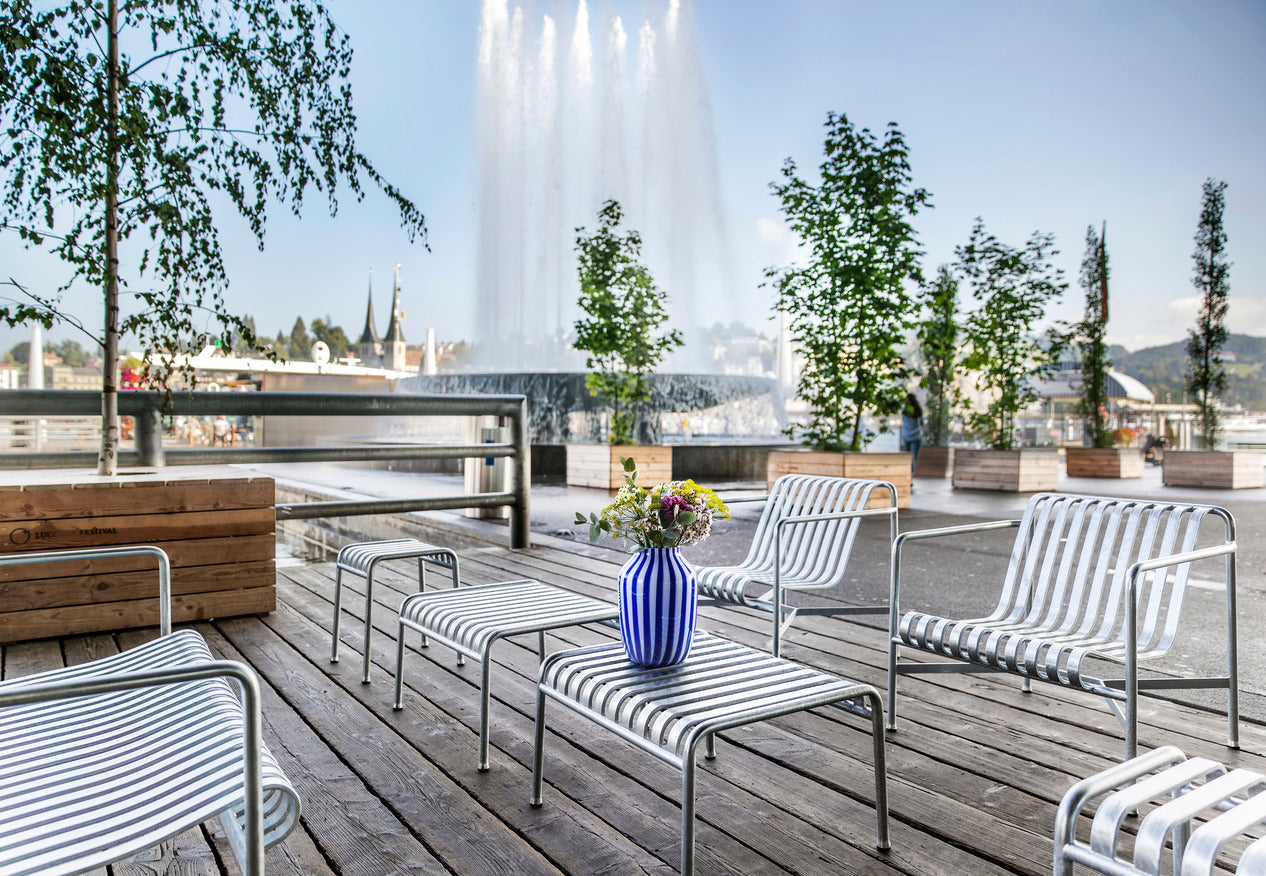 Palissade loungestoel hot galvanised - laag
