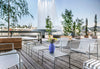 Palissade loungestoel hot galvanised - laag