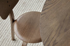 Snaregade tafel rond 120 cm donker gebeitst eik