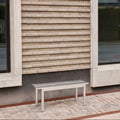 Toonzaalmodel Linear Steel bank 110cm warm galvanized