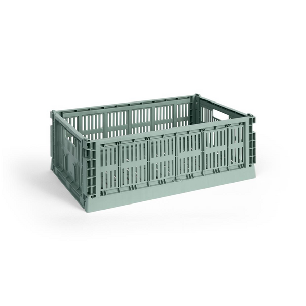 HAY Colour Crate plooibox large sage green