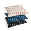 Outdoor market kussen beige met rode strepen