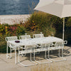 Toonzaalmodel Palissade tafel 220cm wit