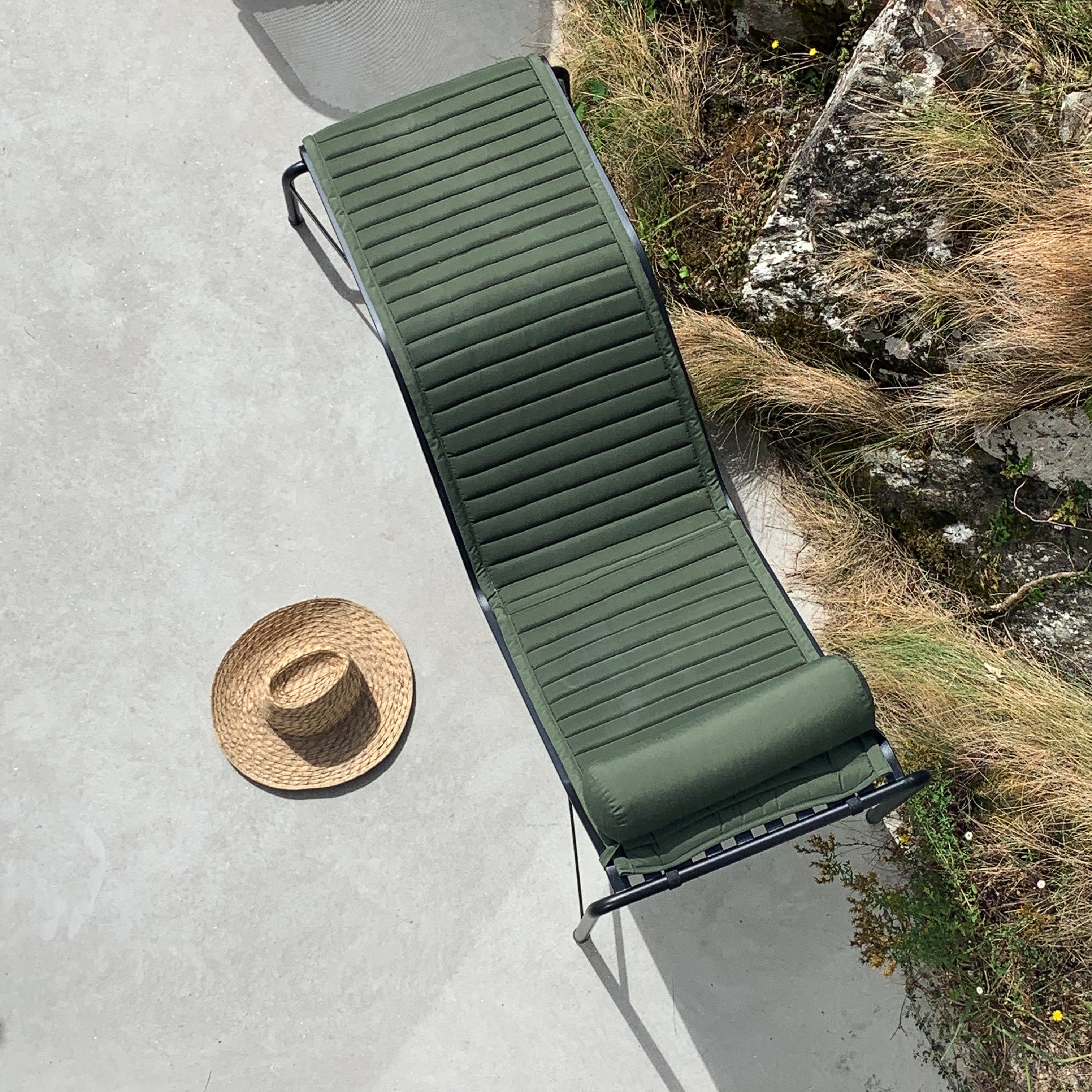 Palissade hoofdkussen chaise longue