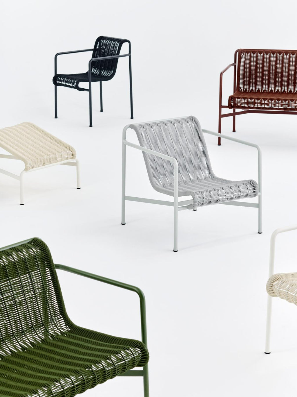 Palissade cord loungestoel - laag