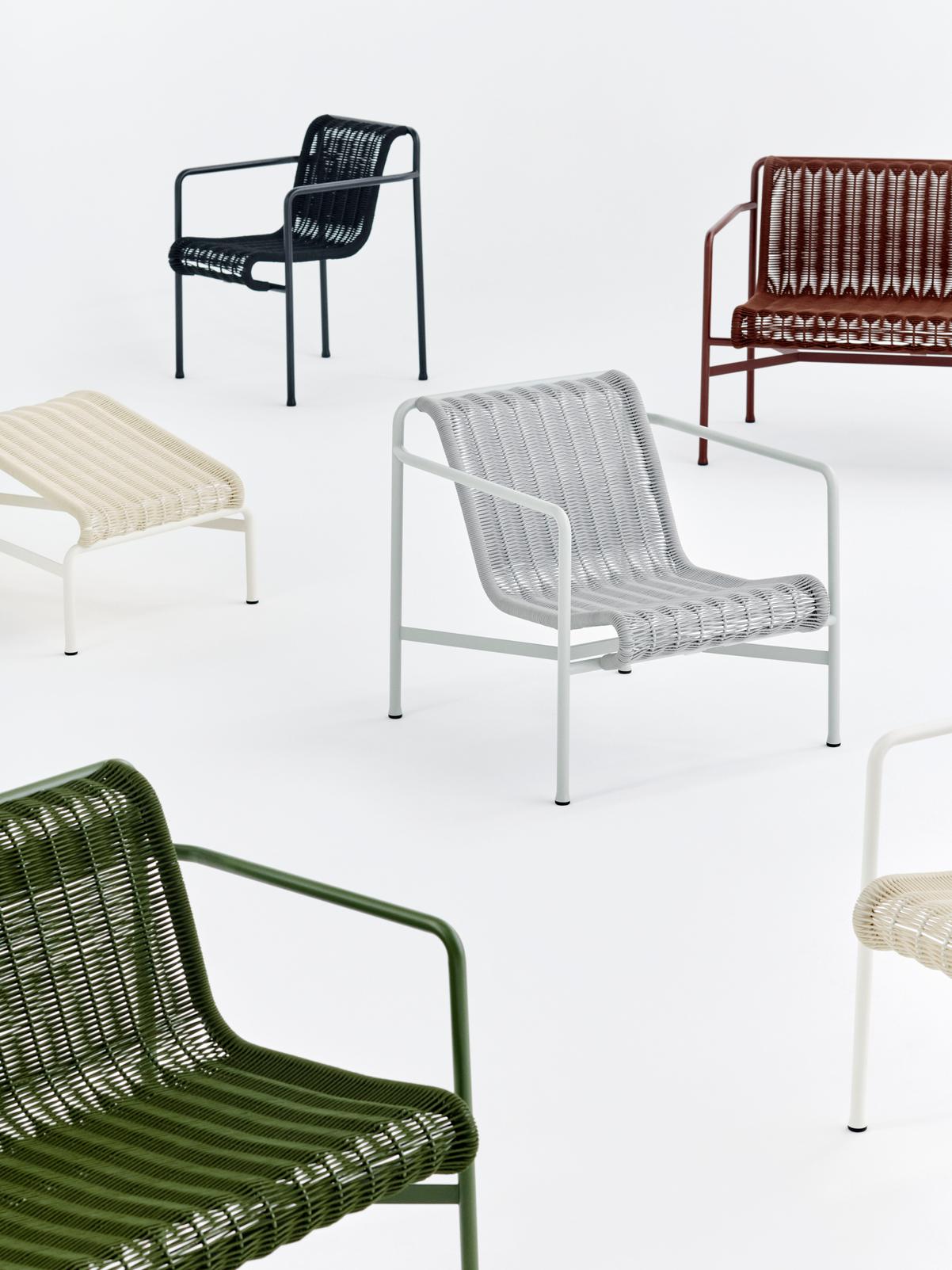 Palissade cord loungestoel - laag
