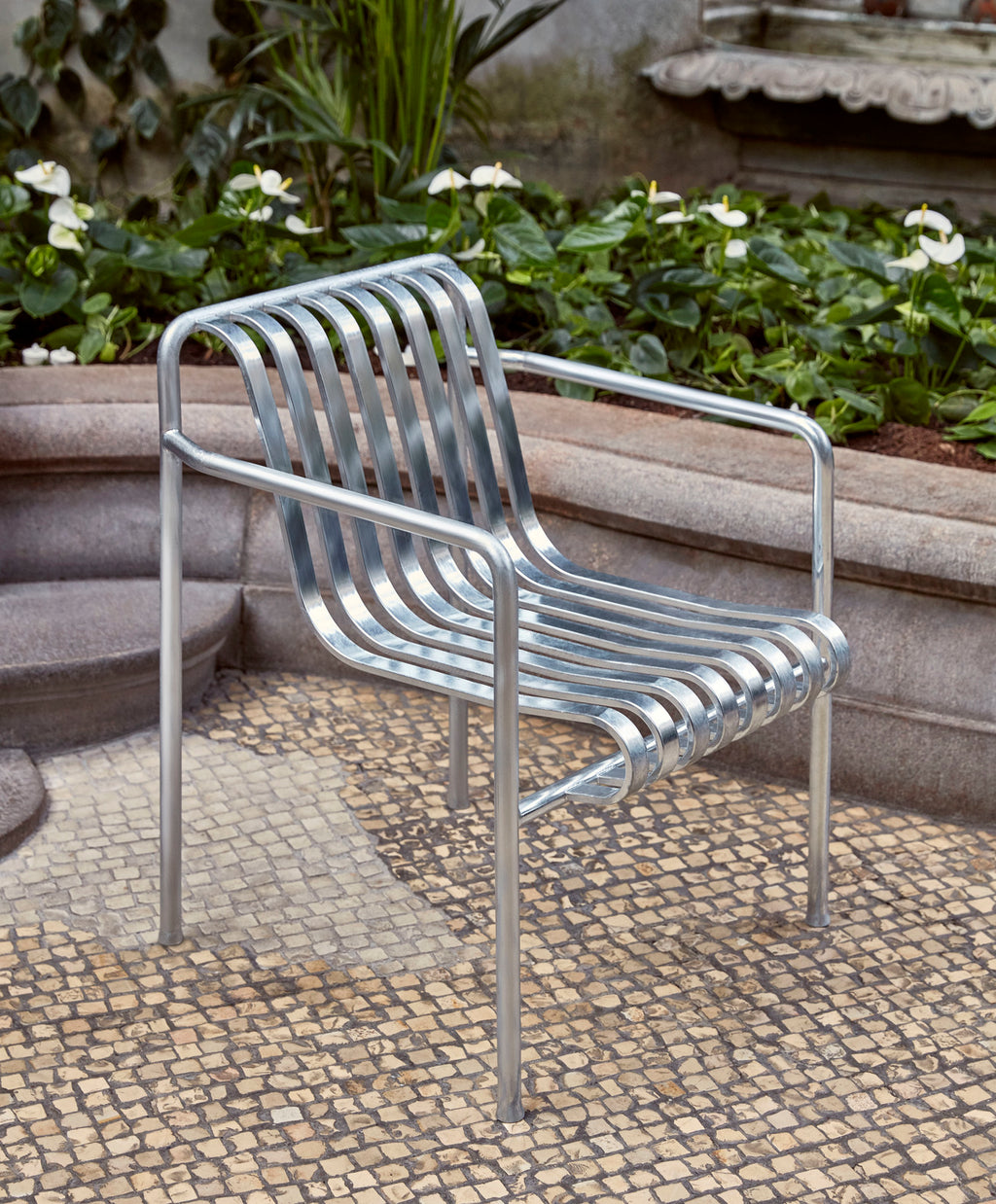 Palissade dining armstoel hot galvanised