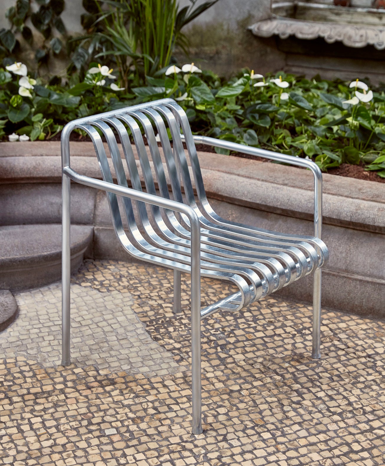 Palissade dining armstoel hot galvanised