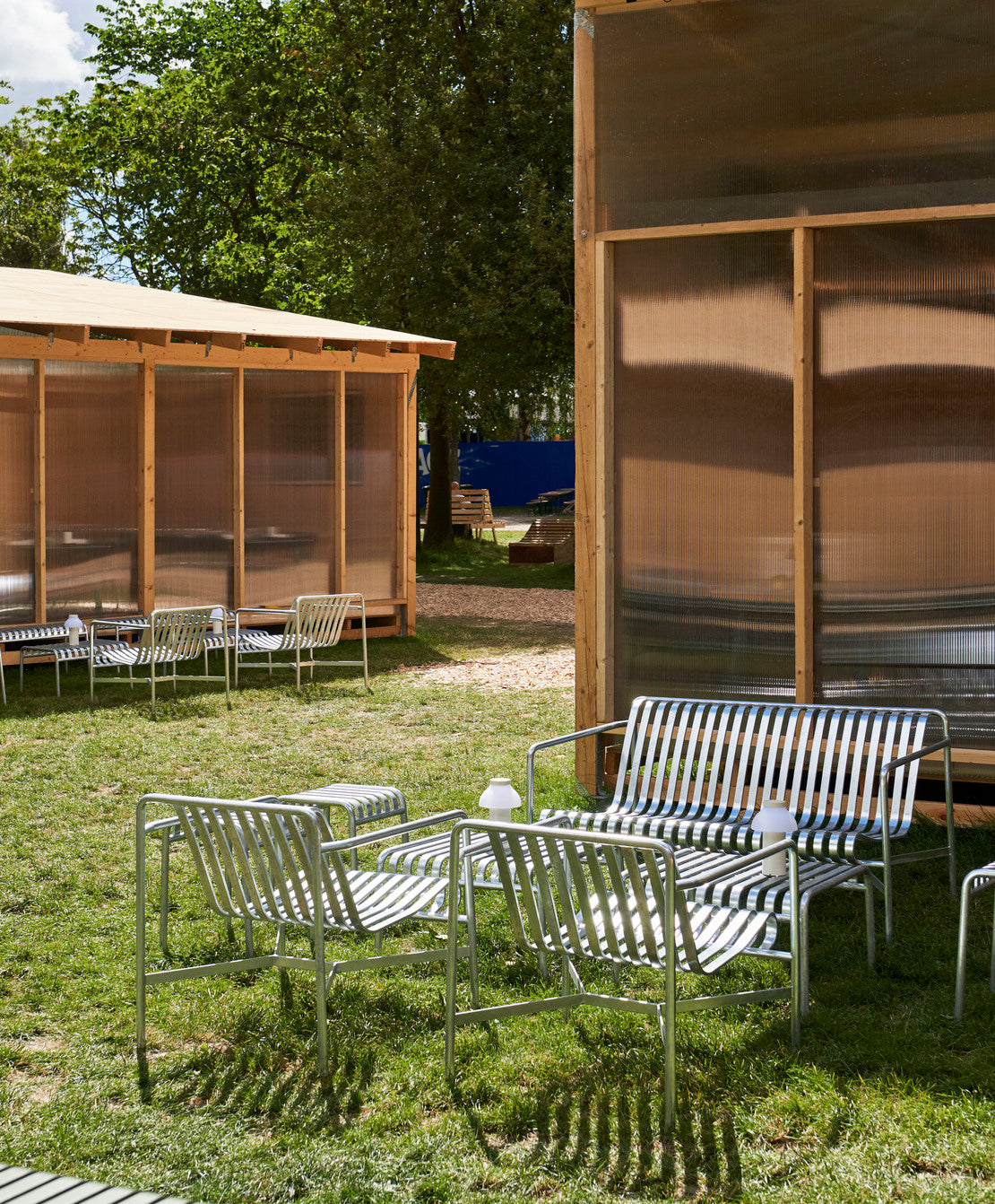 Palissade loungestoel hot galvanised - laag