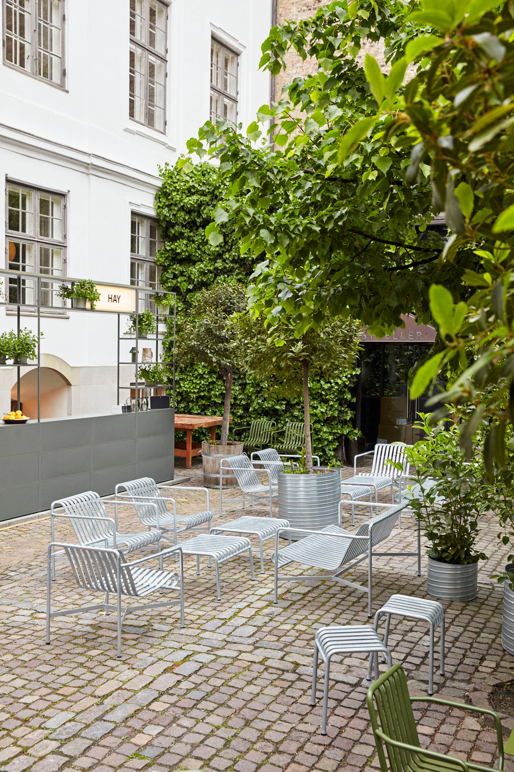 Palissade loungestoel hot galvanised - laag