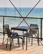 Palissade tafel 90cm
