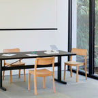 Toonzaalmodel Pastis stoel eik set van 4