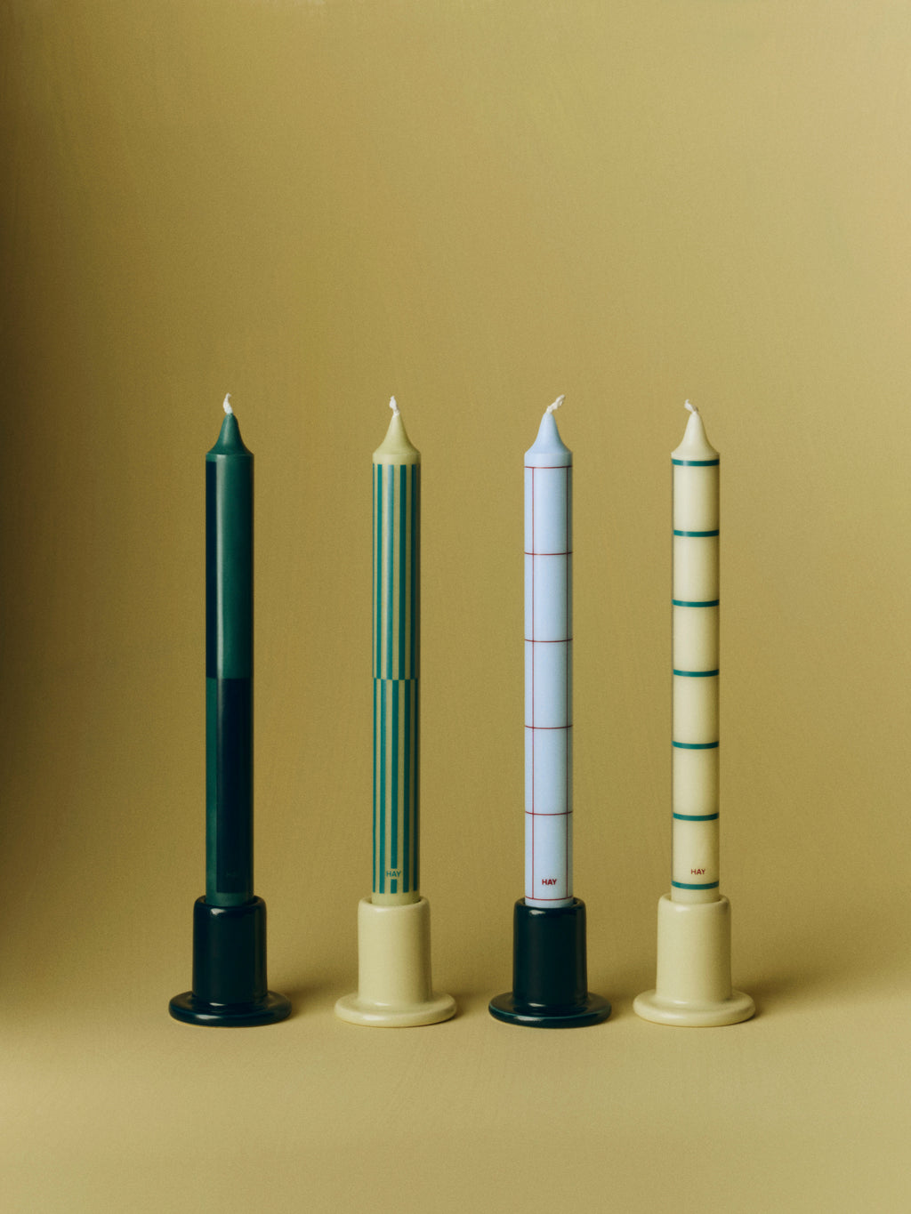 Pattern kaarsen set van 4
