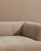 Quilton sofa 3zit overlap beige