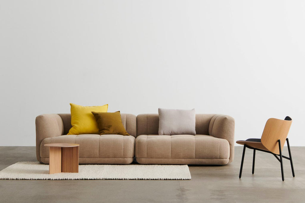 Quilton sofa 3zit overlap beige