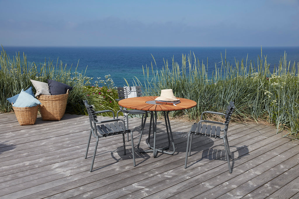 Circle bamboe tuintafel 110cm
