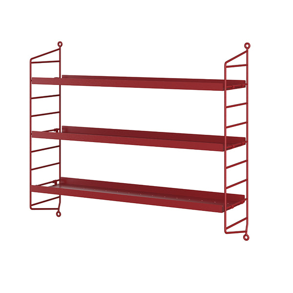 String Pocket wandrek metaal - rood oxtorgsröd
