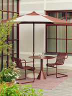Toonzaalmodel Terrazza parasol hexagon bordeaux