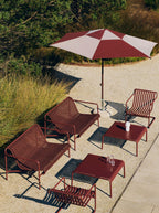 Toonzaalmodel Terrazza parasol hexagon bordeaux