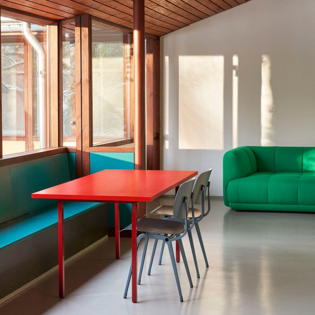 Toonzaalmodel Two-colour tafel rood 200cm