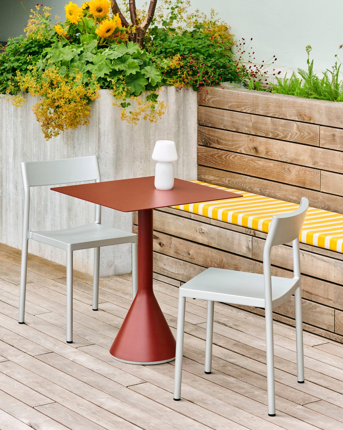 Palissade Cone tafel vierkant 65cm